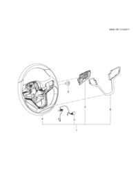 90871765-Steering wheel (incl 2-4)