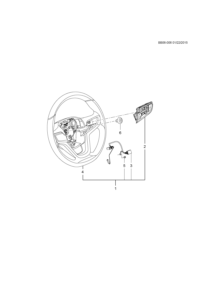 26210991-Steering wheel (incl 2-5)