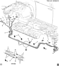 84524267-HOSE,AUX A/C EVPR & AUX HTR(INCLS 2,4,6,11,12,14)(LWB KIT)(9.225)(ACDelco #15-34