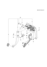 90872527-Gasket, brake pedal