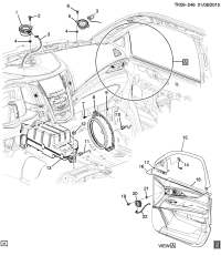 22973994-SPEAKER,RDO W/S SI G/MLDG(PART OF 15)(ACDelco #22973994)