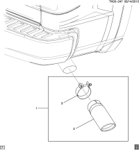 22799816-EXTENSION KIT,EXH TAIL PIPE(INCLS 2,3)(INSTALL 0.10)(1.06 KGS)(DUAL WALL)(ANGLE 
