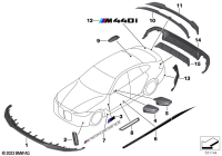 51195A36851-Carbon fiber, front skirt