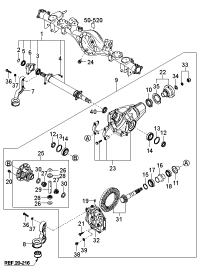 536053E201-DRIVING DIFF.-FRT