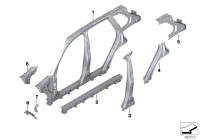 41007955043-Frame assy-side ctr lh