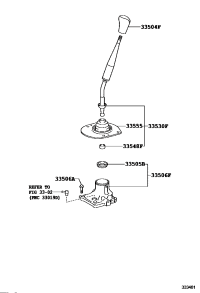 3354860050-BUSH, NO.1, SHIFT LEVER (FOR FLOOR SHIFT)