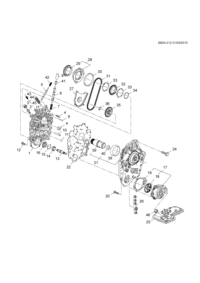 24274634-Oil pump, automatic (to be made before March 13, 2017) (optional with 24279569) (incl. 2-17,20-22,41
