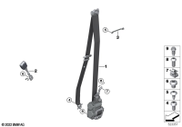 72117497849-S/belt reversible retractor 2nd lh