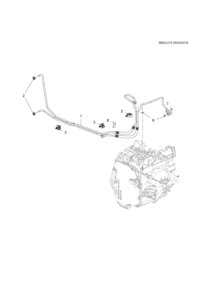 90873341-Tube, oil cooler (incl. 2-6,8)
