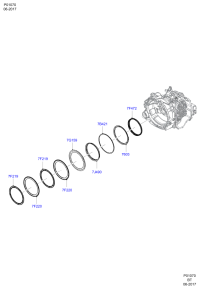 FD8P7F472AA-Piston, center clutch