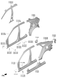 71602J1100-PANEL ASSY-QUARTER INNER,RH