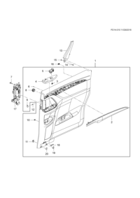 26670688-Garnish assy-rr dr (incl. 2-6,8-11,18-20)