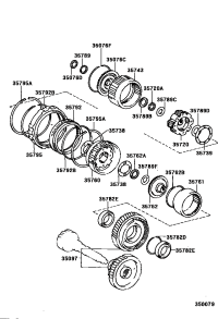 3507632030-FLANGE SUB-ASSY, FRONT PLANETARY RING GEAR