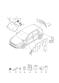 5GE845011DNVB-Windshield, windshield