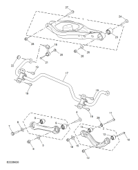 10644525-Arm assy, rear suspension lower control