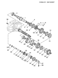 55352407-Service kit-3rd gear