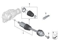 31608486204-Warranty output shaft fr lh