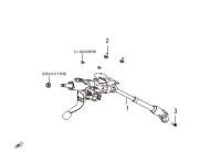 3404100XKZ36A-Shaft assy, p/s belt