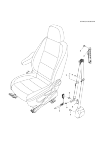 94522030-Retractor, front seat belt (incl. 8)