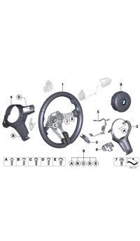 32307850403-Leather, M roadster steering wheel