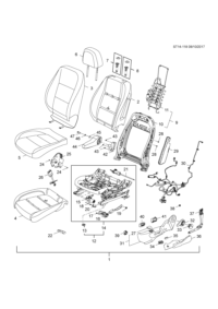 13598761-Actuator assy-front seat vertical leveling