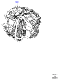 BV6P7000BR-Transmission assy-auto