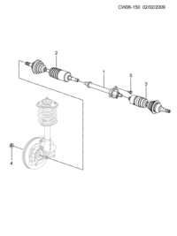 9014909-Shaft, front drive inner