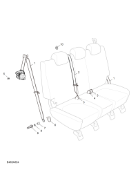 10222429-S/belt assy-2nd seat