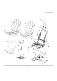90927845-Buckle assy-fr seat belt