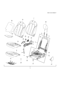 26229851-Frame assy-fr seat back