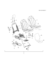 26684564-Cover-s/seat back passenger spare parts