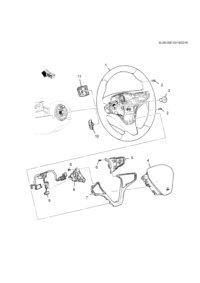 13408423-Steering wheel (incl 2-9)