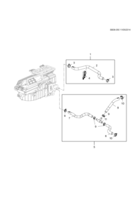 26209167-Hose, heater in.