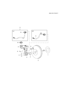 26201259-Hose, brake booster vacuum (incl. 12)