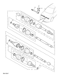 10985239-Shaft assy, front drive