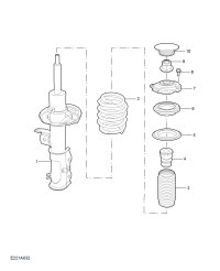 10671729-Damper, front suspension