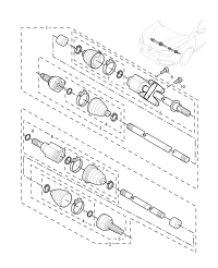 10026307-Shaft assy-front wheel, propeller