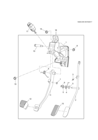9041183-Bracket assy-brake & ap