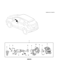 23252076-Kit, steering column accessory (incl 7,9)