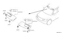 964001LK4D-SUNVISOR ASSY-RH