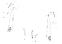 103673806D-MX-LHD 1ST ROW RETRACTOR, TAN, PASS