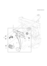 84063727-Pedal, brake (incl. 2-4,6, 7,9)