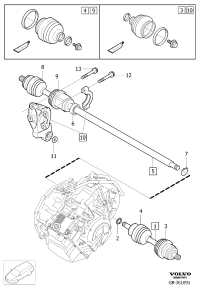 36011289-Shaft, replace, lh