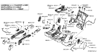 882734BK1A-Cover seat track 2nd seat, rr