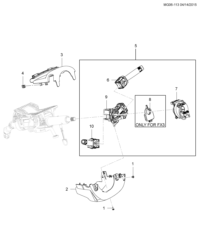 26231082-Module, steering column control (label 26231082) (incl. 6-10)