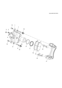 13595098-Housing assy-fr caliper (incl 2-6)