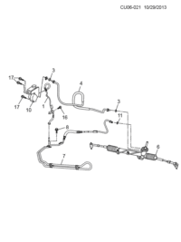 5485942-Tube, p/s pump inlet