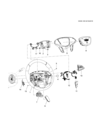84214015-Steering wheel air bag (label 84214015)