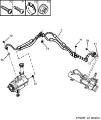 4014V8-Hose, power steering high pressure