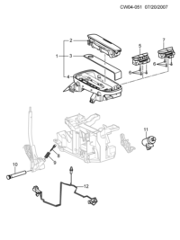 93734715-Magnet, a/t shift lock control